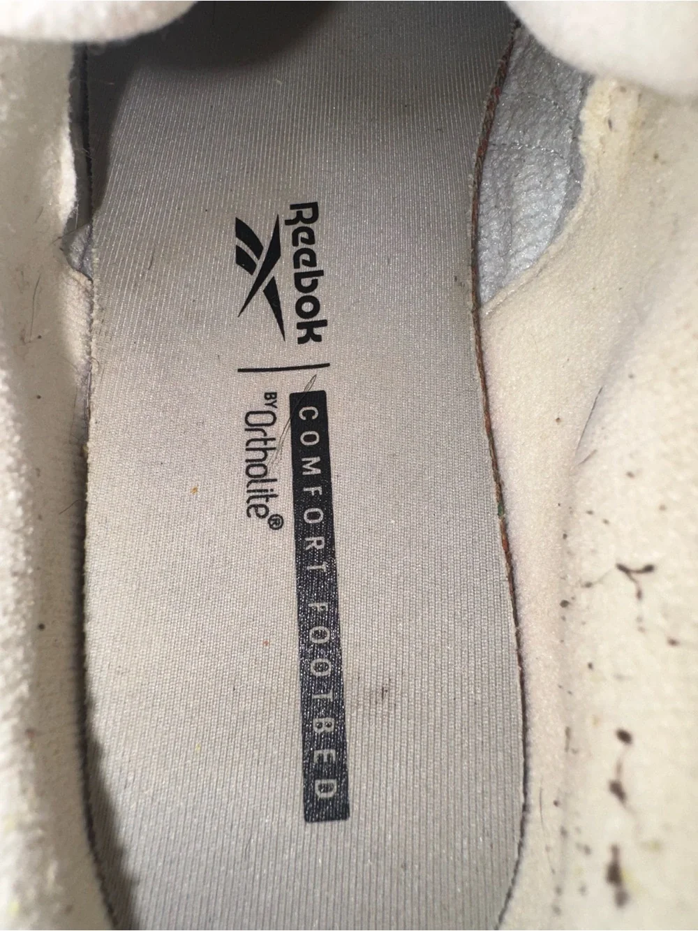 Reebok Off-White Leather and Suede Low-Top Sneakers
